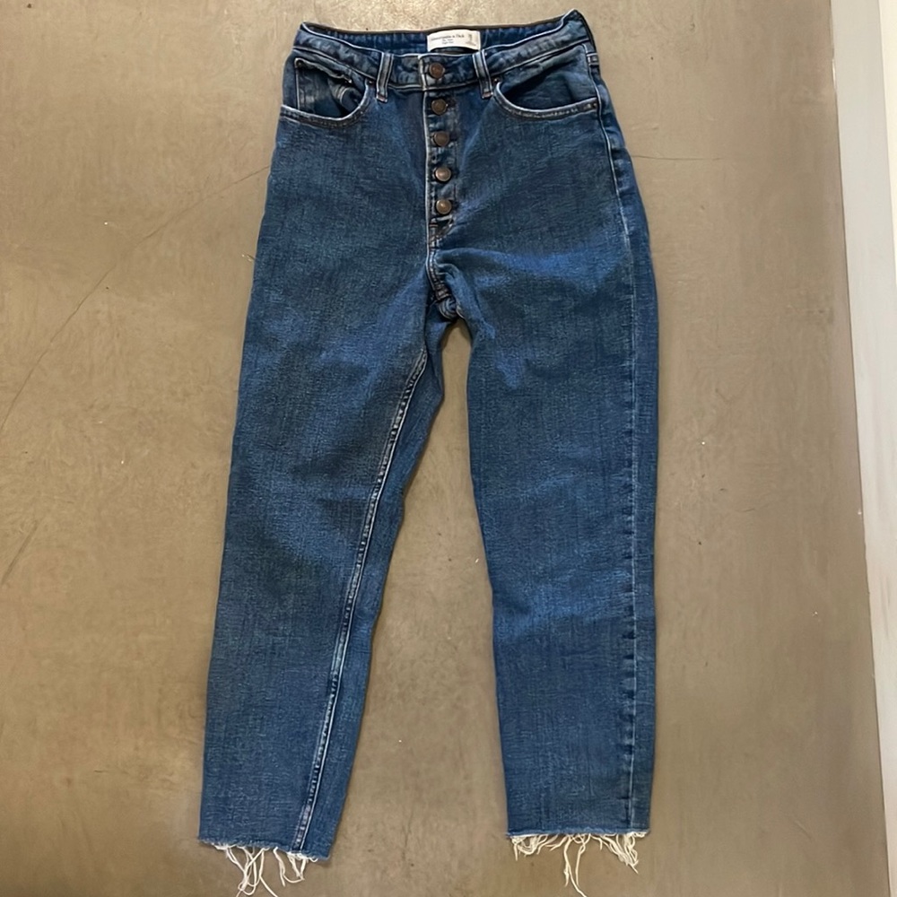 Abercrombie mom high rise jeans